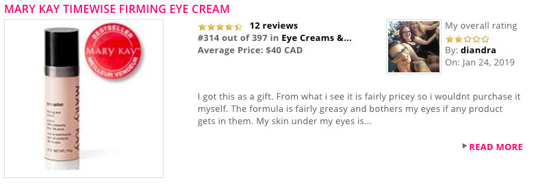 A negative Mary Kay product Review