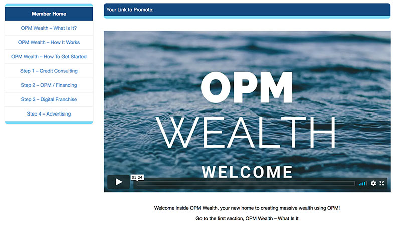What Is OPM Wealth? - Members area