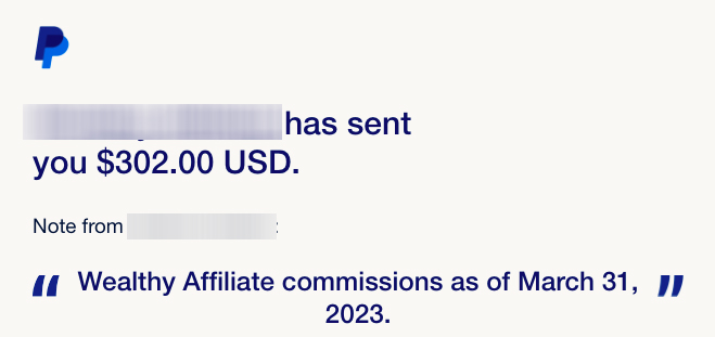 Wealthy Affiliate commissions in Mar 2023